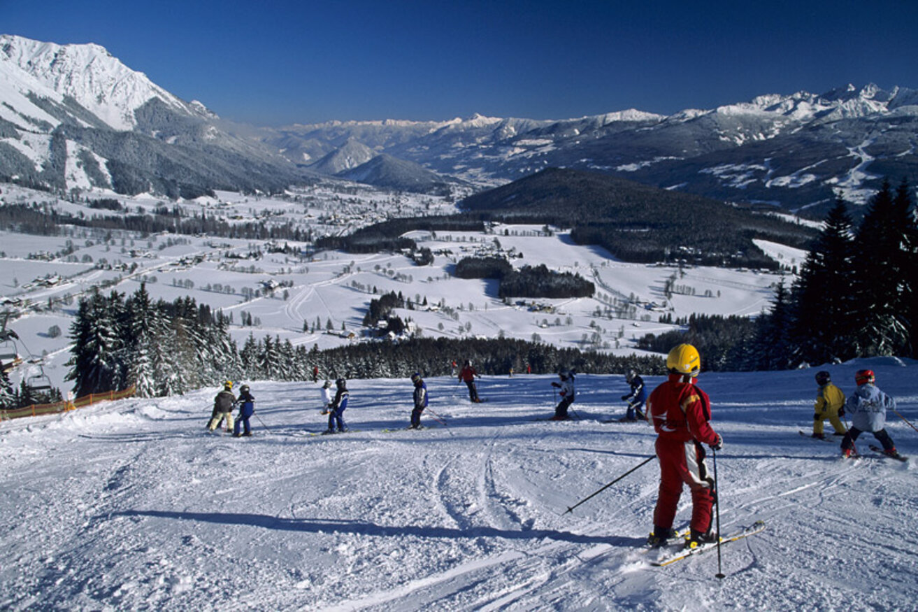 Familienskiurlaub Ramsau am Dachstein Familienskigebiet Rittisberg in Ramsau am Dachstein
